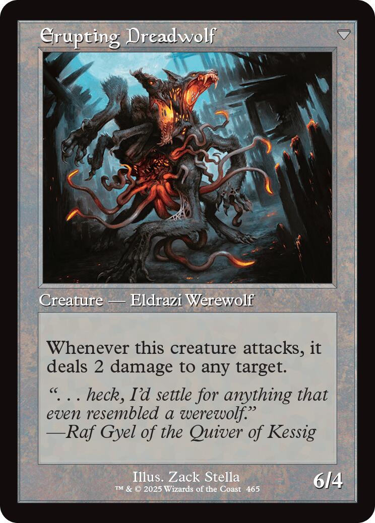 Smoldering Werewolf // Erupting Dreadwolf (Retro Frame) [Innistrad Remastered] | Game Grid - Logan