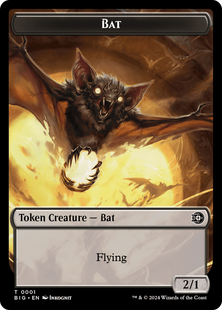 Bat Token [Outlaws of Thunder Junction: The Big Score Tokens] | Game Grid - Logan