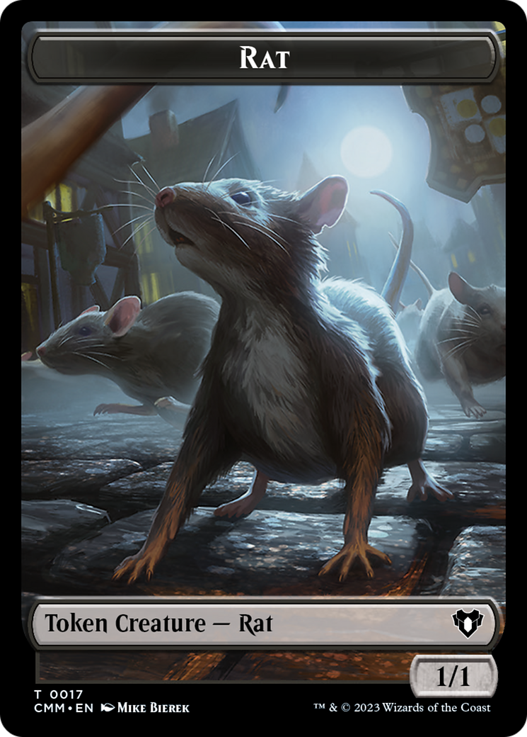 Rat Token [Commander Masters Tokens] | Game Grid - Logan