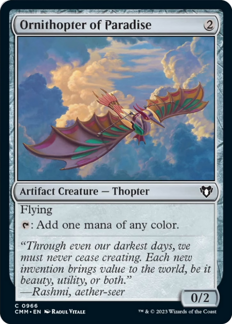 Ornithopter of Paradise [Commander Masters] | Game Grid - Logan