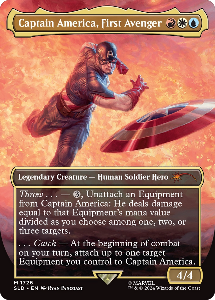 Captain America, First Avenger (Rainbow Foil) [Secret Lair Drop Series] | Game Grid - Logan