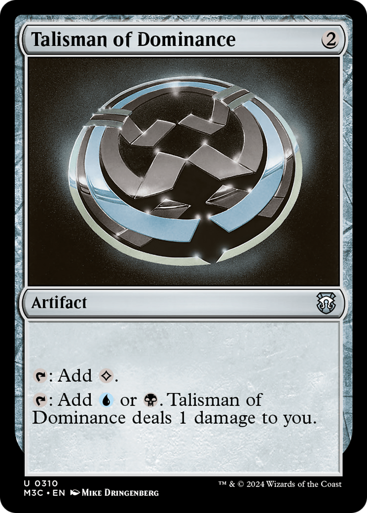 Talisman of Dominance (Ripple Foil) [Modern Horizons 3 Commander] | Game Grid - Logan