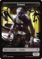 Zombie (0011) // Zombie (0012) Double-Sided Token [Innistrad Remastered Tokens] | Game Grid - Logan