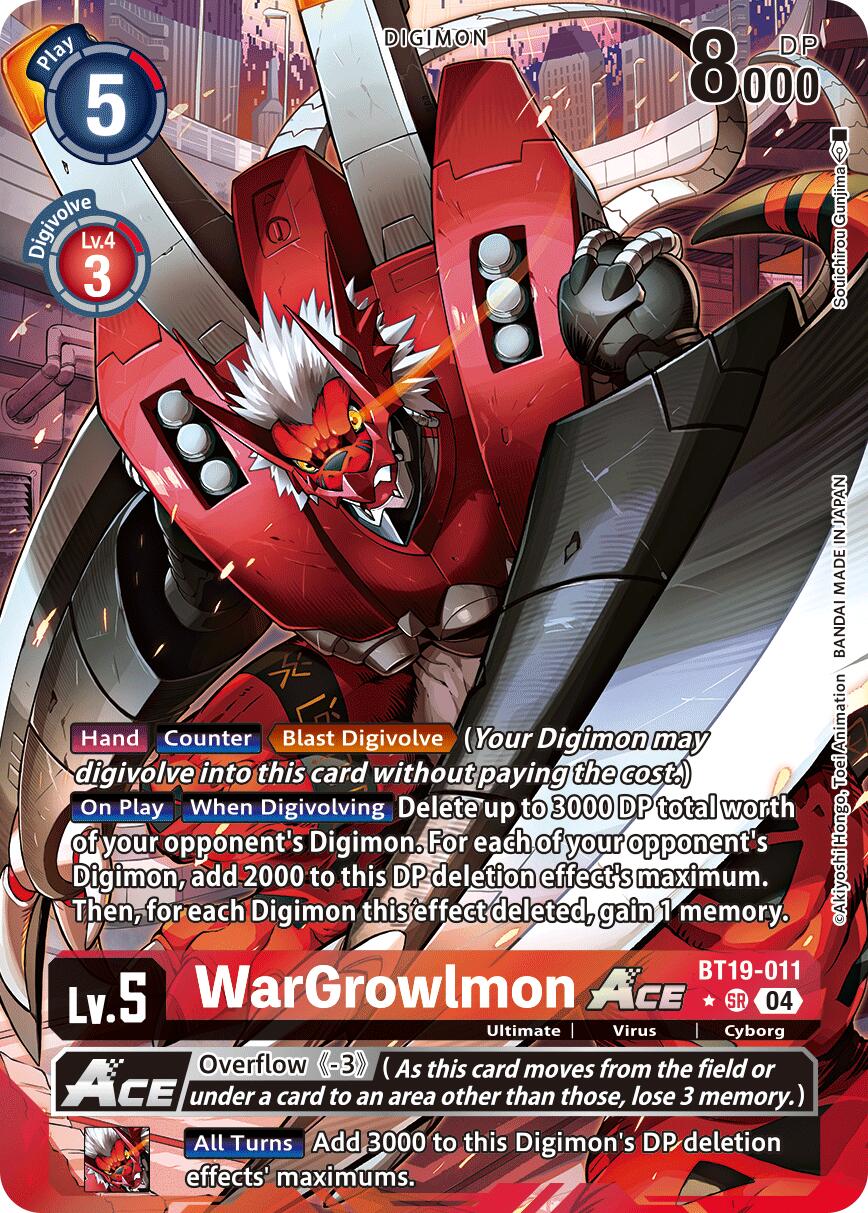 WarGrowlmon ACE [BT19-011] (Alternate Art) [Release Special Booster Ver.2.5] | Game Grid - Logan
