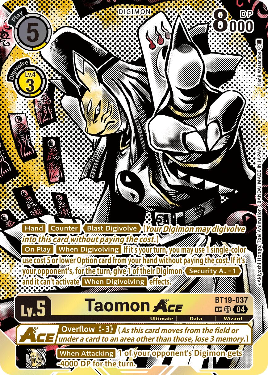 Taomon ACE [BT19-037] (Textured) [Release Special Booster Ver.2.5] | Game Grid - Logan