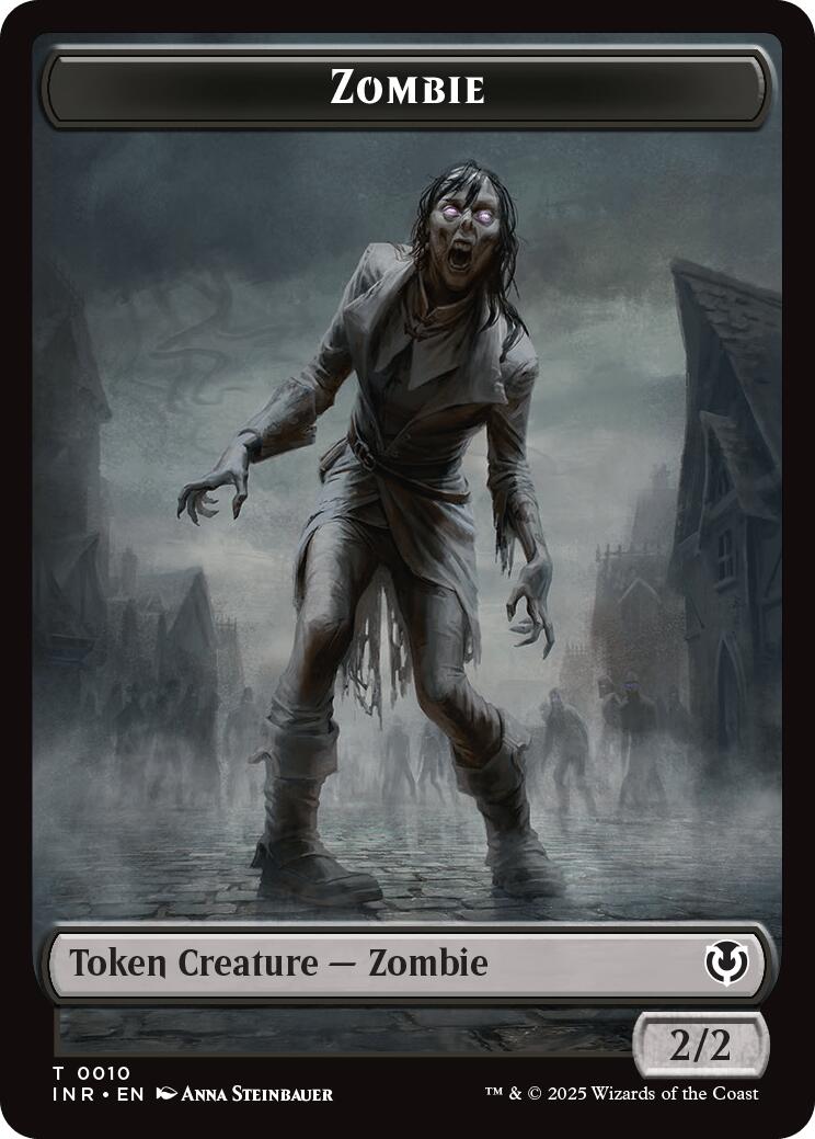 Zombie (0010) // Blood Double-Sided Token [Innistrad Remastered Tokens] | Game Grid - Logan