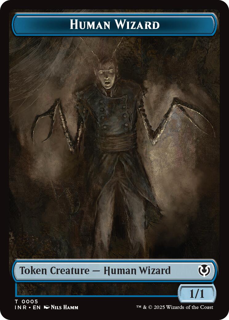 Human Wizard // Emblem - Jace, Unraveler of Secrets Double-Sided Token [Innistrad Remastered Tokens] | Game Grid - Logan