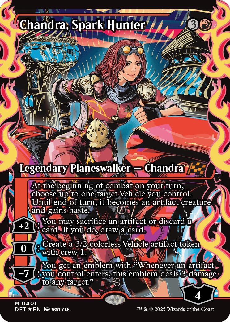 Chandra, Spark Hunter (Showcase) (Japanese) [Aetherdrift] | Game Grid - Logan