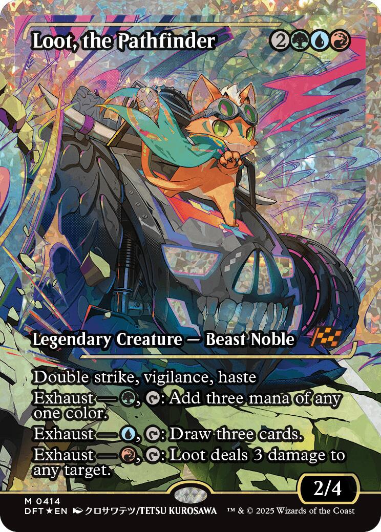 Loot, the Pathfinder (Showcase Fracture Foil) (Japanese) [Aetherdrift] | Game Grid - Logan