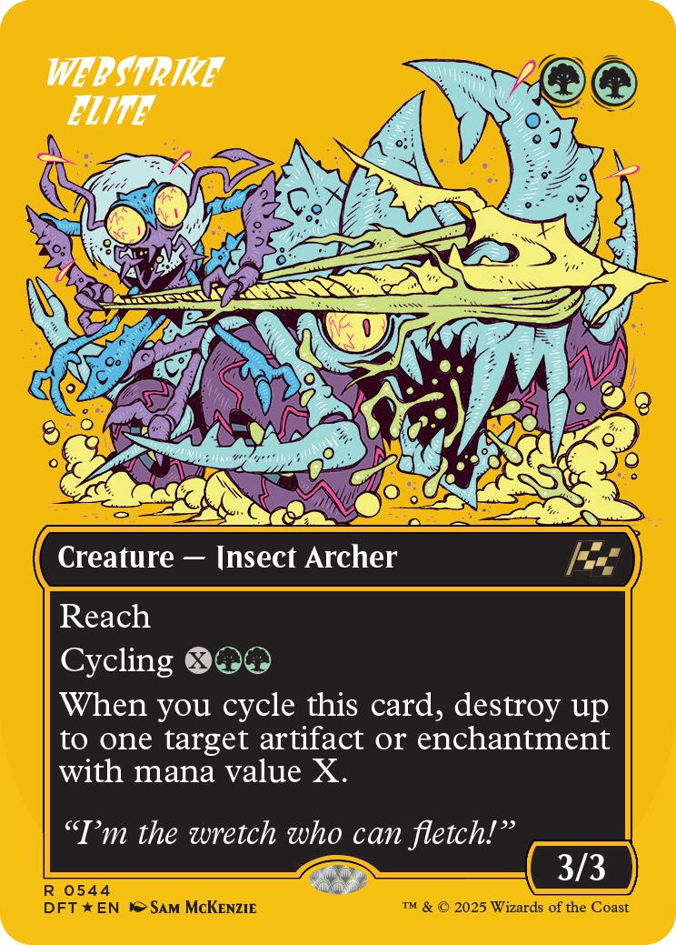 Webstrike Elite (Borderless) (First-Place Foil) [Aetherdrift] | Game Grid - Logan