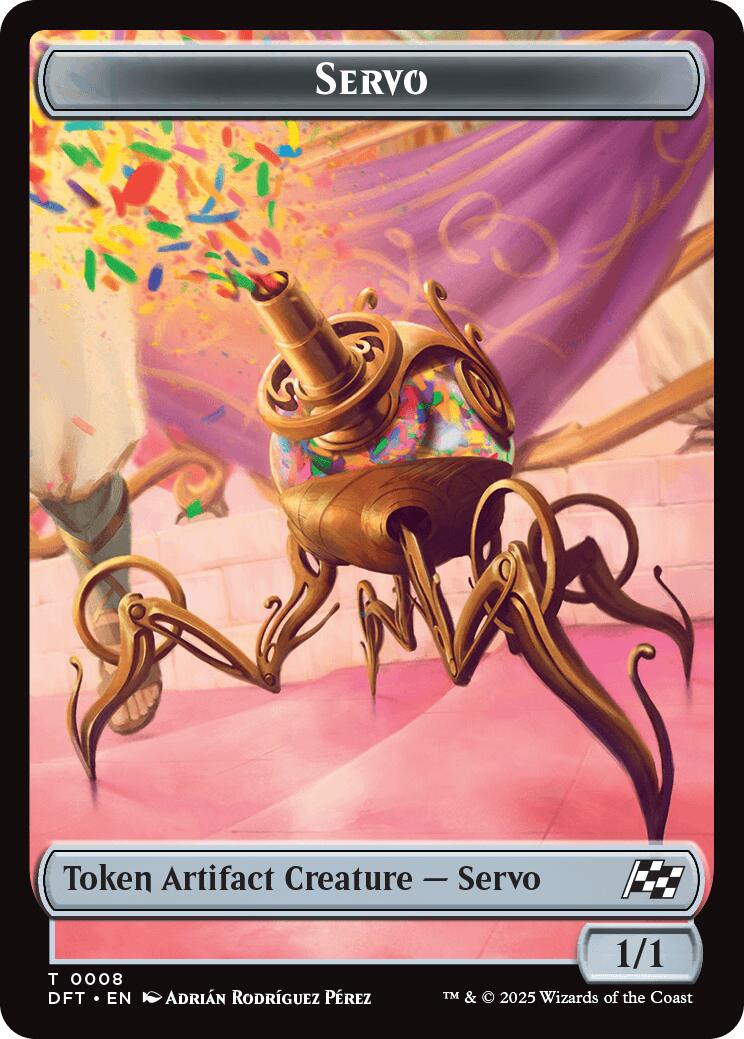 Servo // Thopter (0009) Double-Sided Token [Aetherdrift Tokens] | Game Grid - Logan
