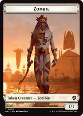 Vizier of Many Faces // Zombie (0003) Double-Sided Token [Aetherdrift Tokens] | Game Grid - Logan
