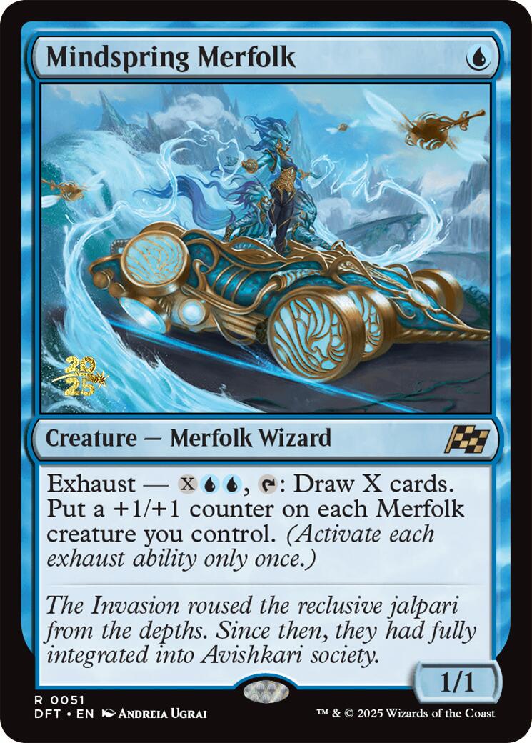Mindspring Merfolk [Aetherdrift Prerelease Promos] | Game Grid - Logan