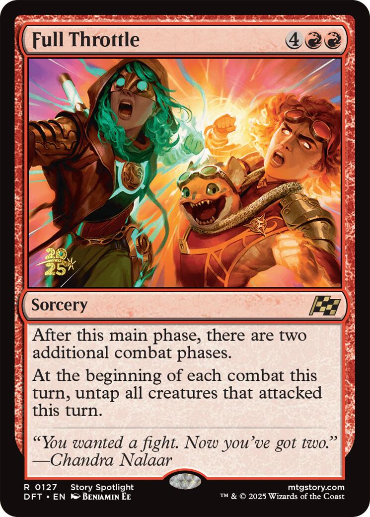 Full Throttle [Aetherdrift Prerelease Promos] | Game Grid - Logan