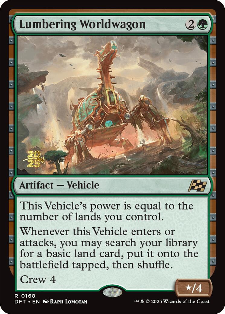 Lumbering Worldwagon [Aetherdrift Prerelease Promos] | Game Grid - Logan