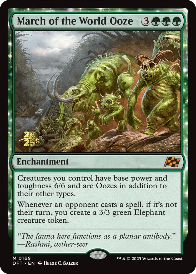 March of the World Ooze [Aetherdrift Prerelease Promos] | Game Grid - Logan