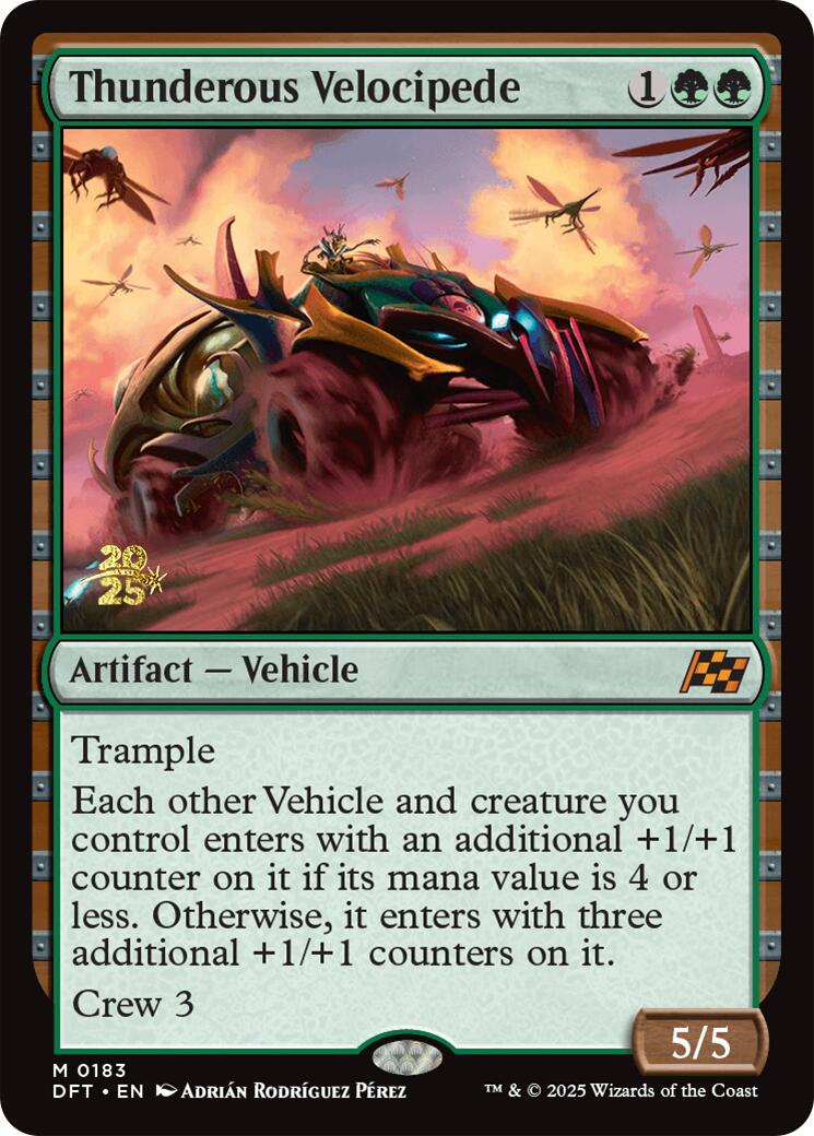 Thunderous Velocipede [Aetherdrift Prerelease Promos] | Game Grid - Logan