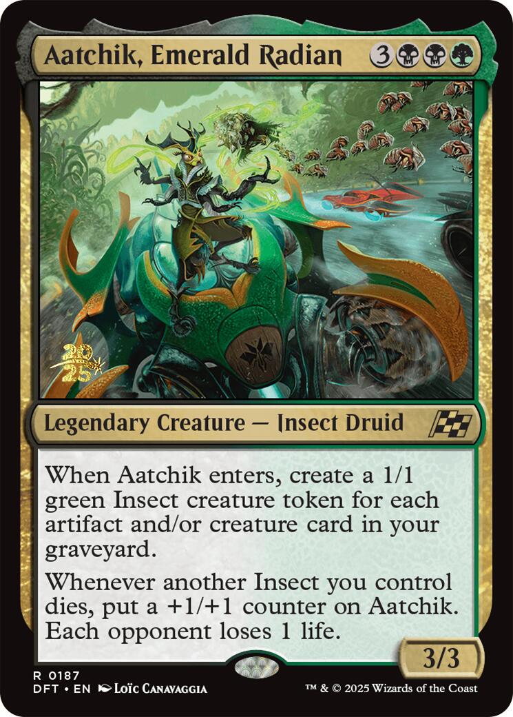 Aatchik, Emerald Radian [Aetherdrift Prerelease Promos] | Game Grid - Logan
