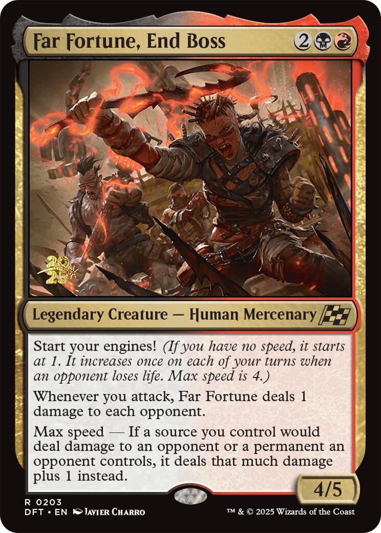 Far fortune, End Boss [Aetherdrift Prerelease Promos] | Game Grid - Logan