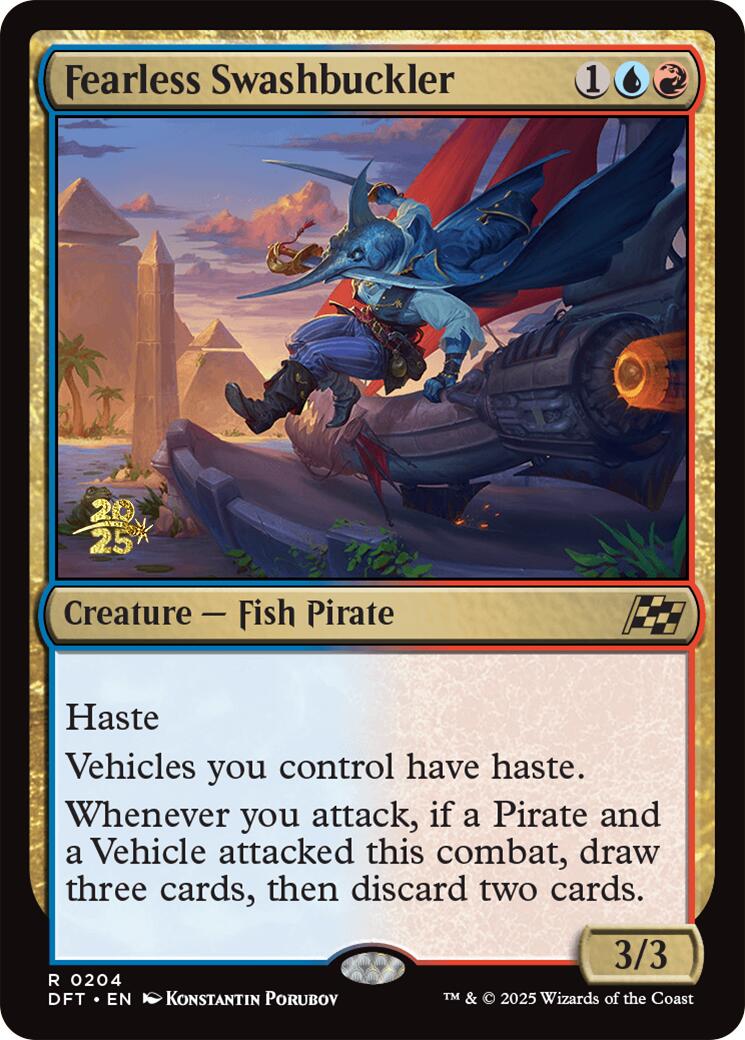 Fearless Swashbuckler [Aetherdrift Prerelease Promos] | Game Grid - Logan