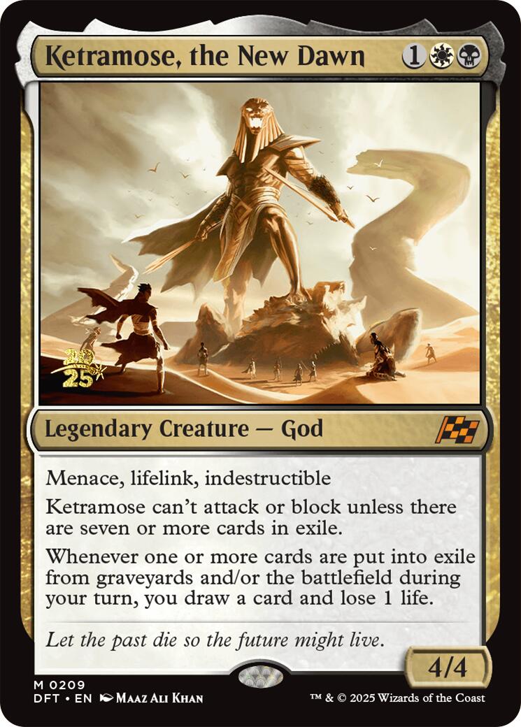 Ketramose, the New Dawn [Aetherdrift Prerelease Promos] | Game Grid - Logan