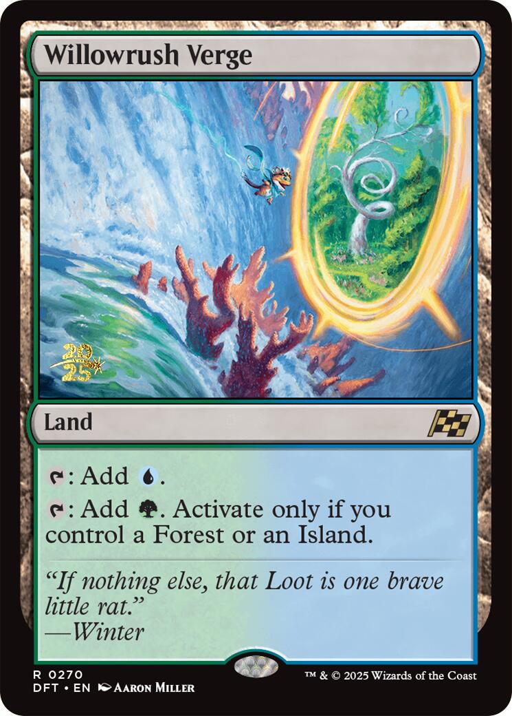 Willowrush Verge [Aetherdrift Prerelease Promos] | Game Grid - Logan