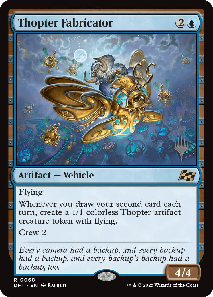 Thopter Fabricator (Promo Pack) [Aetherdrift Promos] | Game Grid - Logan
