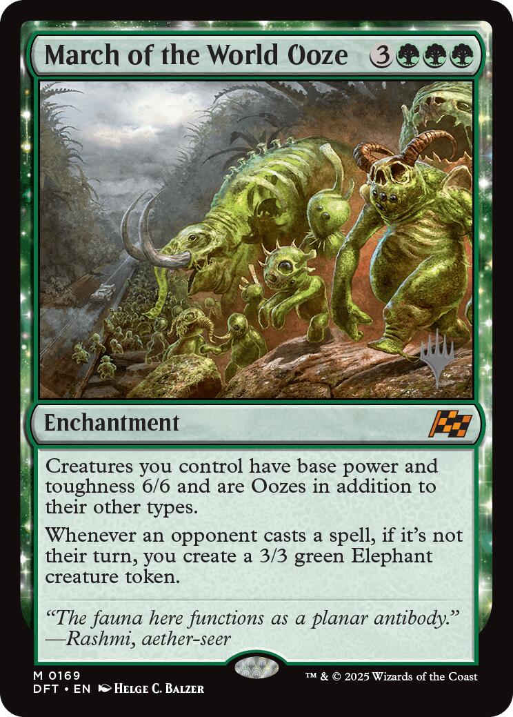 March of the World Ooze (Promo Pack) [Aetherdrift Promos] | Game Grid - Logan