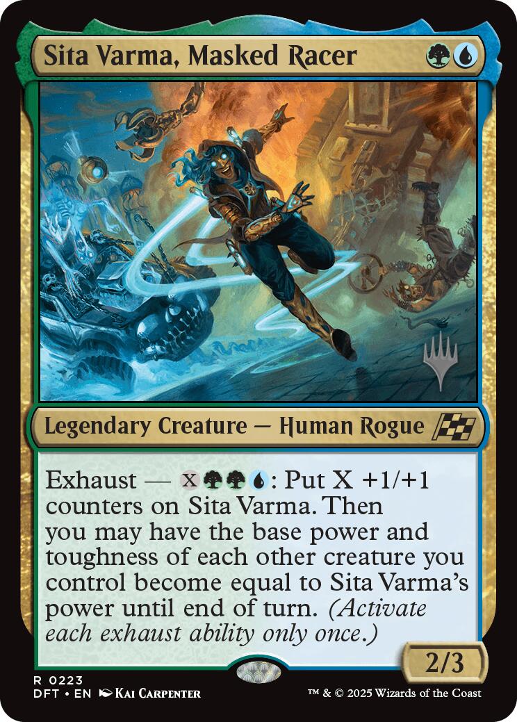 Sita Varma, Masked Racer (Promo Pack) [Aetherdrift Promos] | Game Grid - Logan