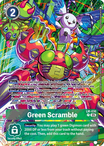 Green Scramble [LM-030] (Alternate Art) [Starter Deck: Protector of Light] | Game Grid - Logan