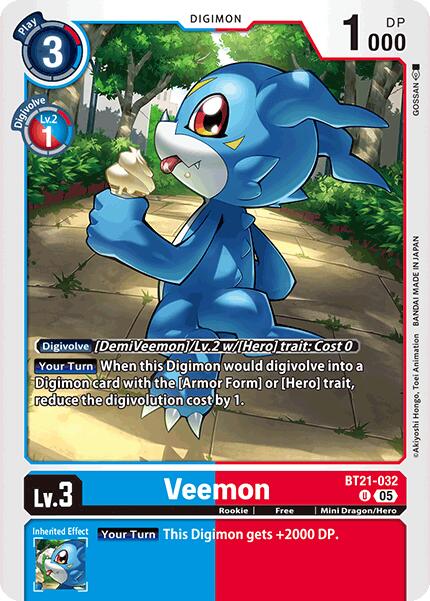 Veemon [BT21-032] [World Convergence] | Game Grid - Logan