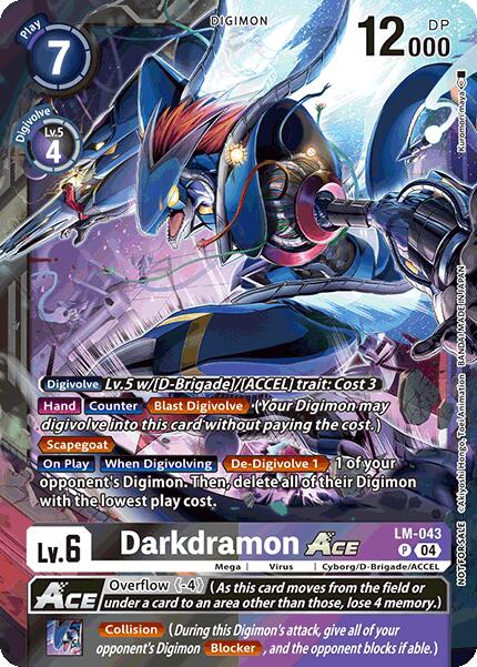 Darkdramon ACE [LM-043] (Limited Card Pack) [World Convergence] | Game Grid - Logan
