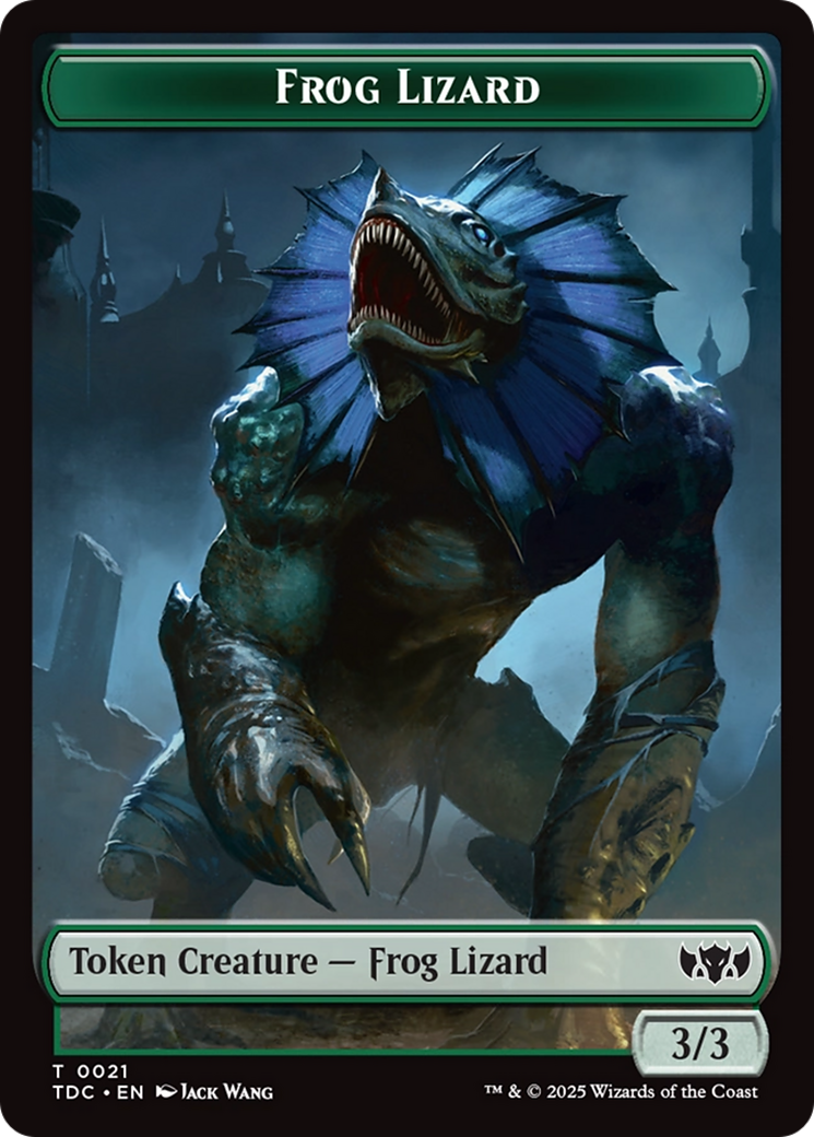 Frog Lizard // Dragon (0014) Double-Sided Token [Tarkir: Dragonstorm Commander Tokens] | Game Grid - Logan