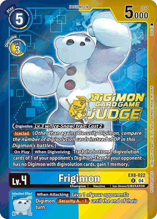 Frigimon [EX8-022] (Judge Pack 2025 Wave 1) [Chain of Liberation Promos] | Game Grid - Logan