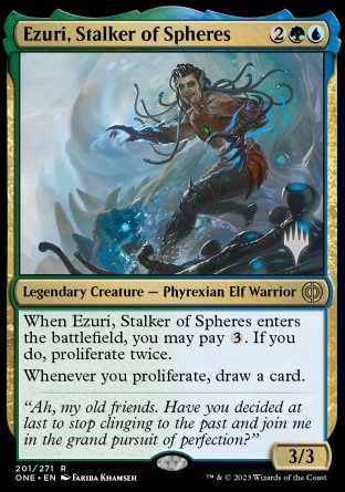 Ezuri, Stalker of Spheres (Promo Pack) [Phyrexia: All Will Be One Promos] | Game Grid - Logan