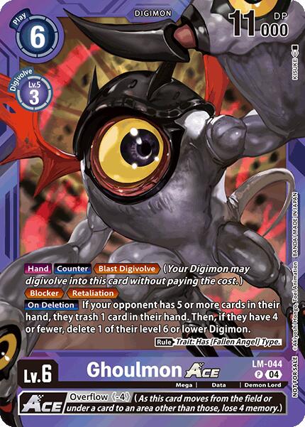 Ghoulmon ACE [LM-044] (Limited Card Pack) [World Convergence] | Game Grid - Logan