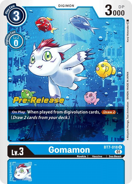 Gomamon [BT7-018] [Next Adventure Pre-Release Cards] | Game Grid - Logan