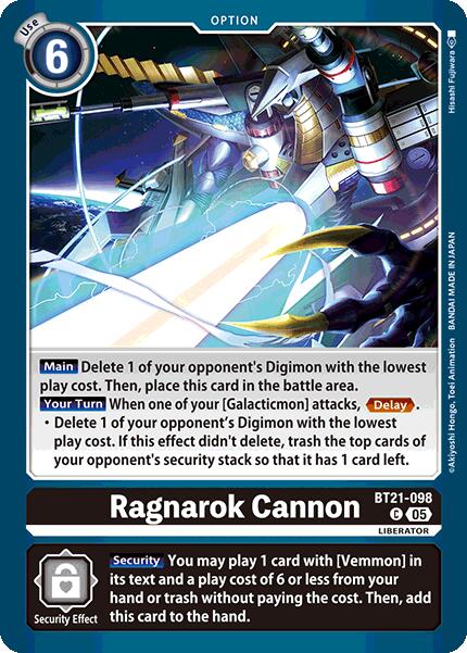 Ragnarok Cannon [BT21-098] [World Convergence] | Game Grid - Logan