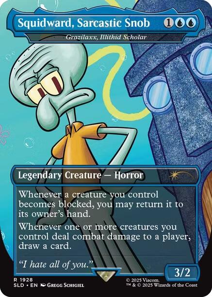 Squidward, Sarcastic Snob - Grazilaxx, Illithid Scholar [Secret Lair Drop Series] | Game Grid - Logan