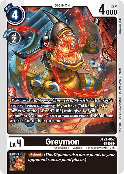 Greymon [BT21-057] [World Convergence] | Game Grid - Logan