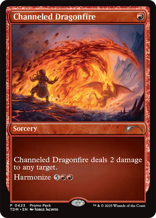Channeled Dragonfire [Tarkir: Dragonstorm Promos] | Game Grid - Logan