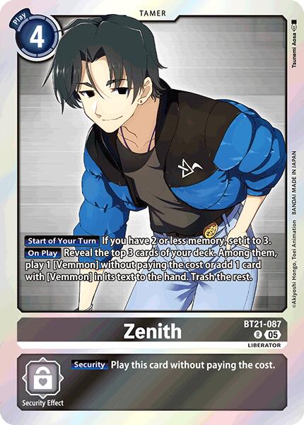 Zenith [BT21-087] [World Convergence] | Game Grid - Logan
