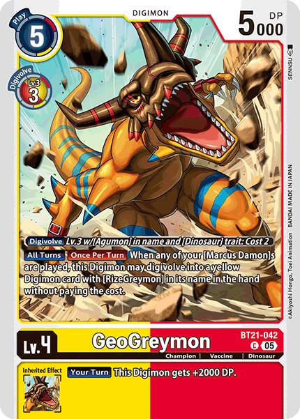 GeoGreymon [BT21-042] [World Convergence] | Game Grid - Logan