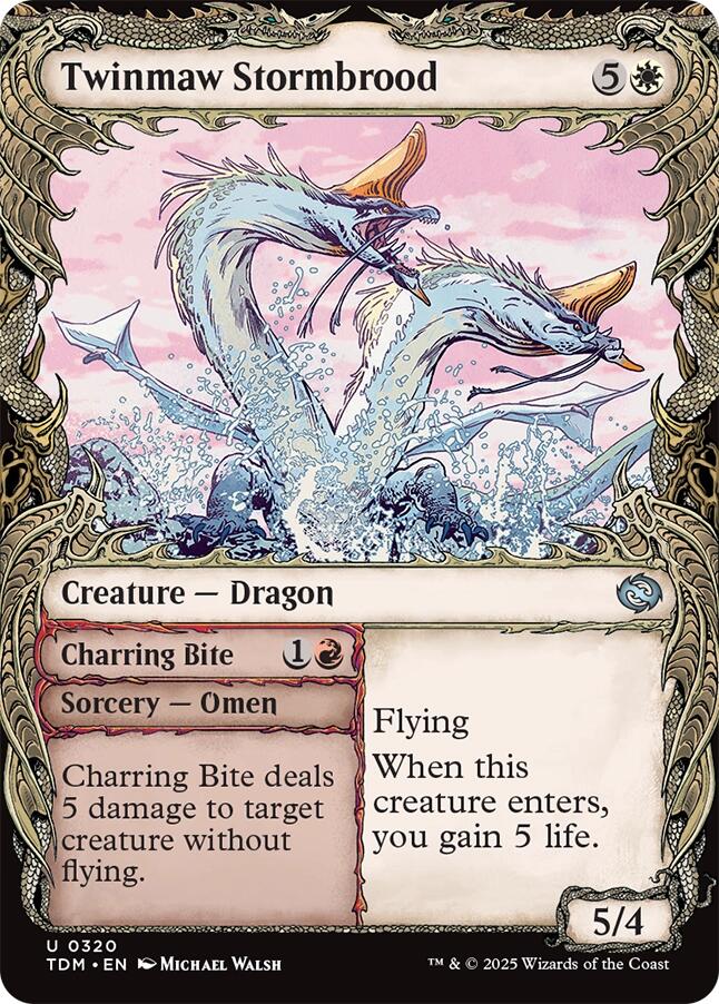 Twinmaw Stormbrood (Showcase) [Tarkir: Dragonstorm] | Game Grid - Logan