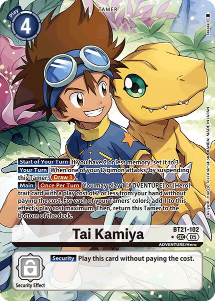 Tai Kamiya [BT21-102] (Alternate Art) [World Convergence] | Game Grid - Logan