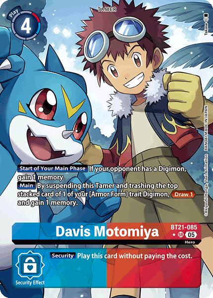 Davis Motomiya [BT21-085] (Alternate Art) [World Convergence] | Game Grid - Logan