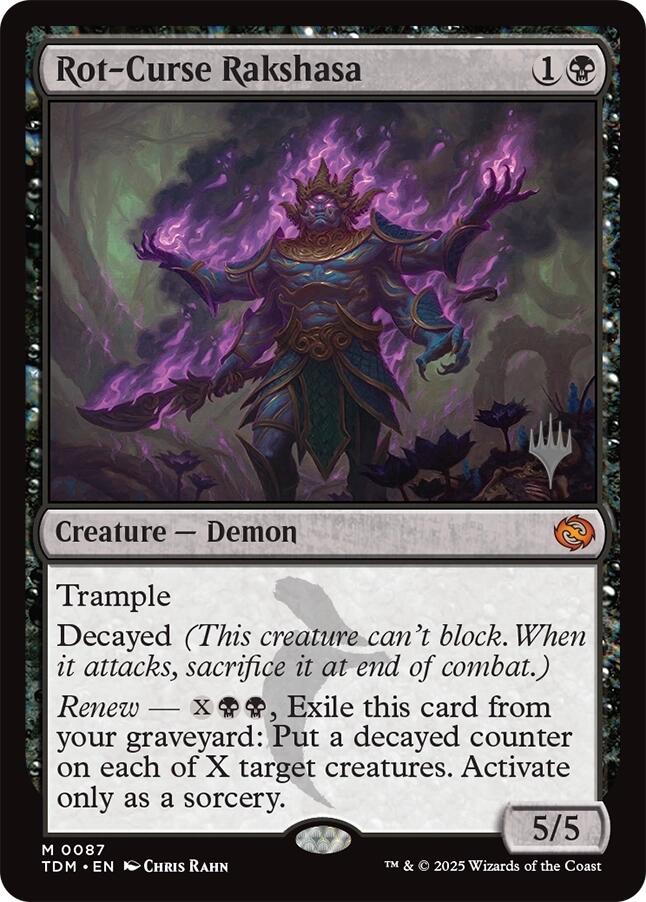 Rot-Curse Rakshasa [Tarkir: Dragonstorm Promos] | Game Grid - Logan