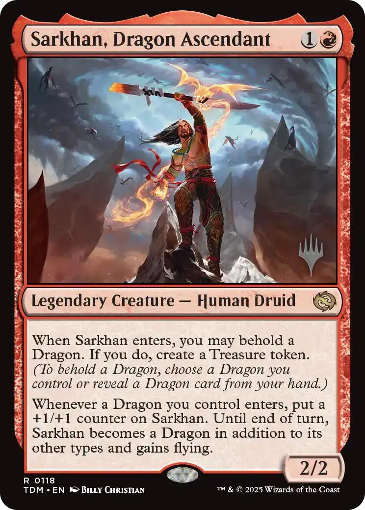 Sarkhan, Dragon Ascendant [Tarkir: Dragonstorm Promos] | Game Grid - Logan