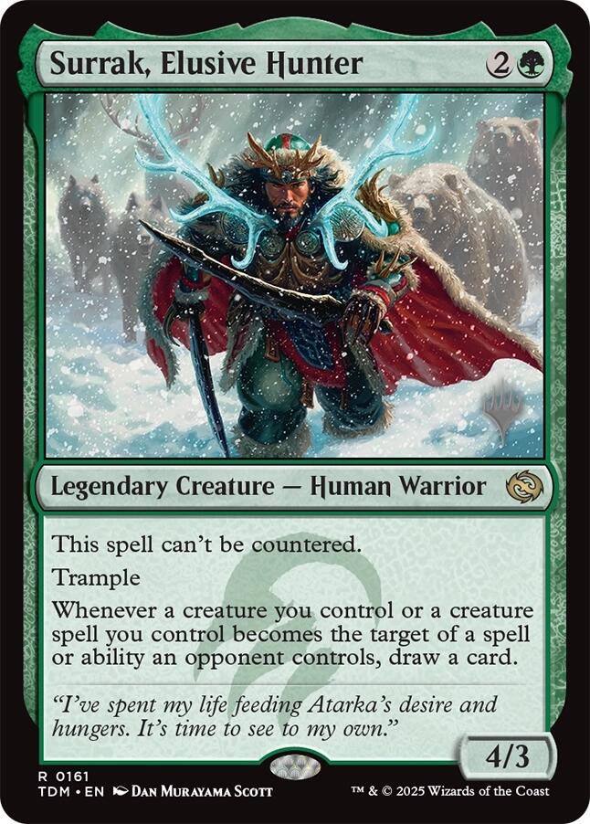 Surrak, Elusive Hunter [Tarkir: Dragonstorm Promos] | Game Grid - Logan