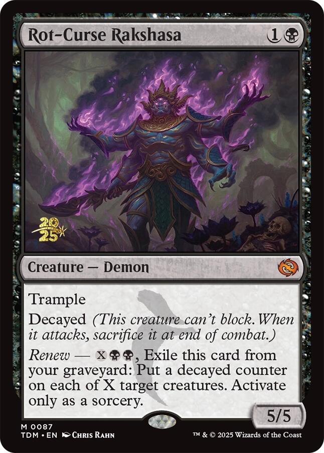 Rot-Curse Rakshasa [Tarkir: Dragonstorm Prerelease Promos] | Game Grid - Logan